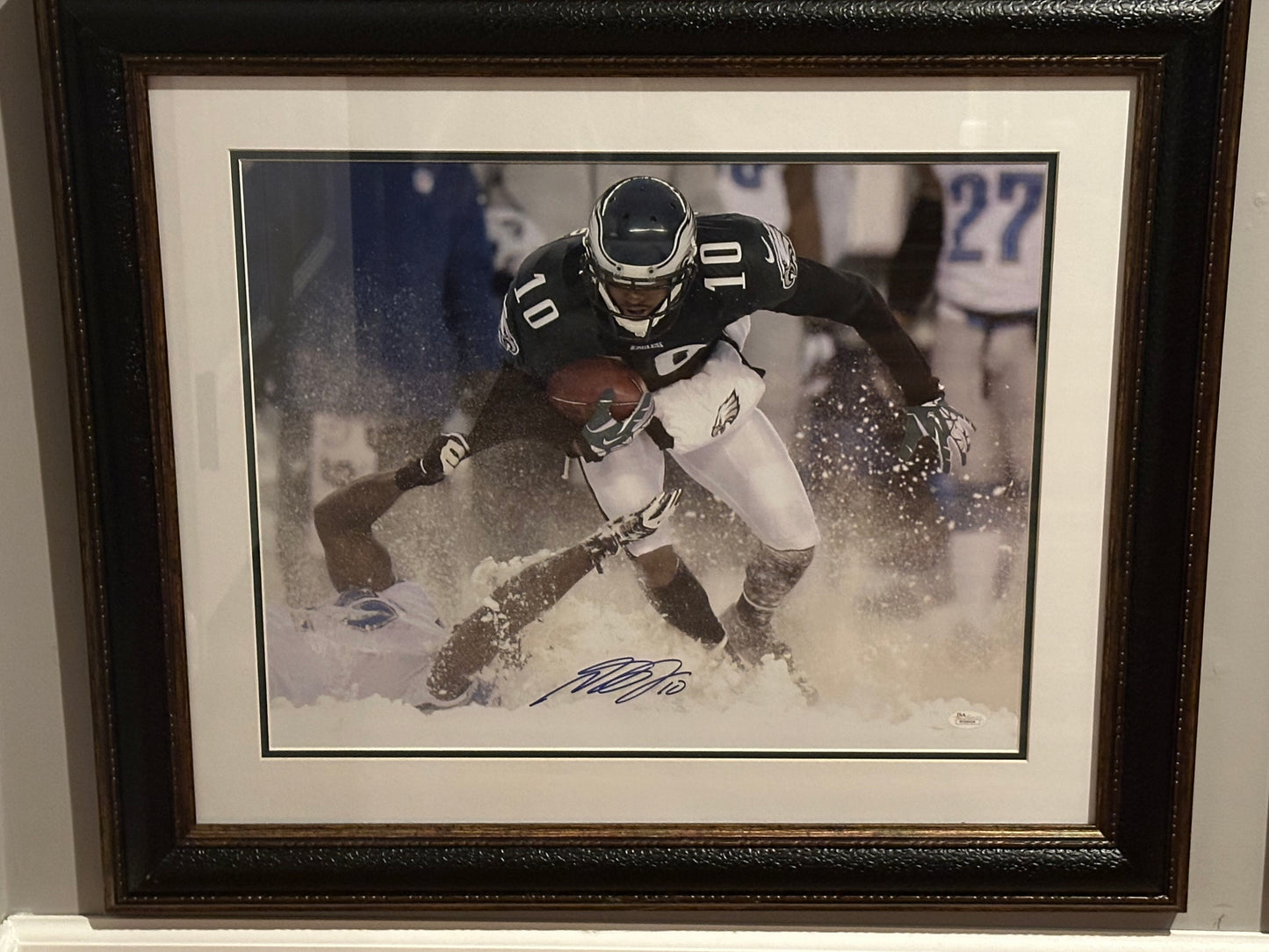 DeSean Jackson Signed 16x20 Framed Photo Eagles - Snow Bowl JSA